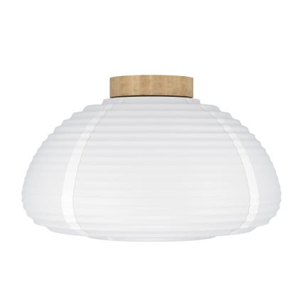 Eglo - Stropna svetilka 1xE27/40W/230V, premer 40 cm, bela/bež