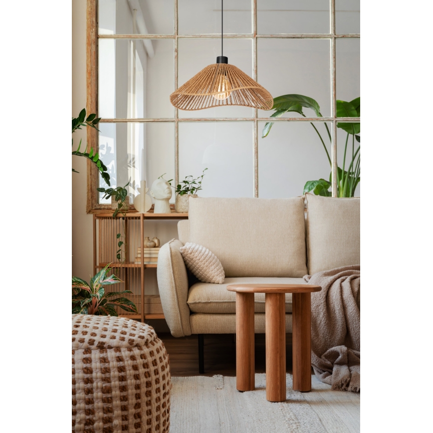 Eglo - Lestenec na vrvici 1xE27/60W/230V rjava