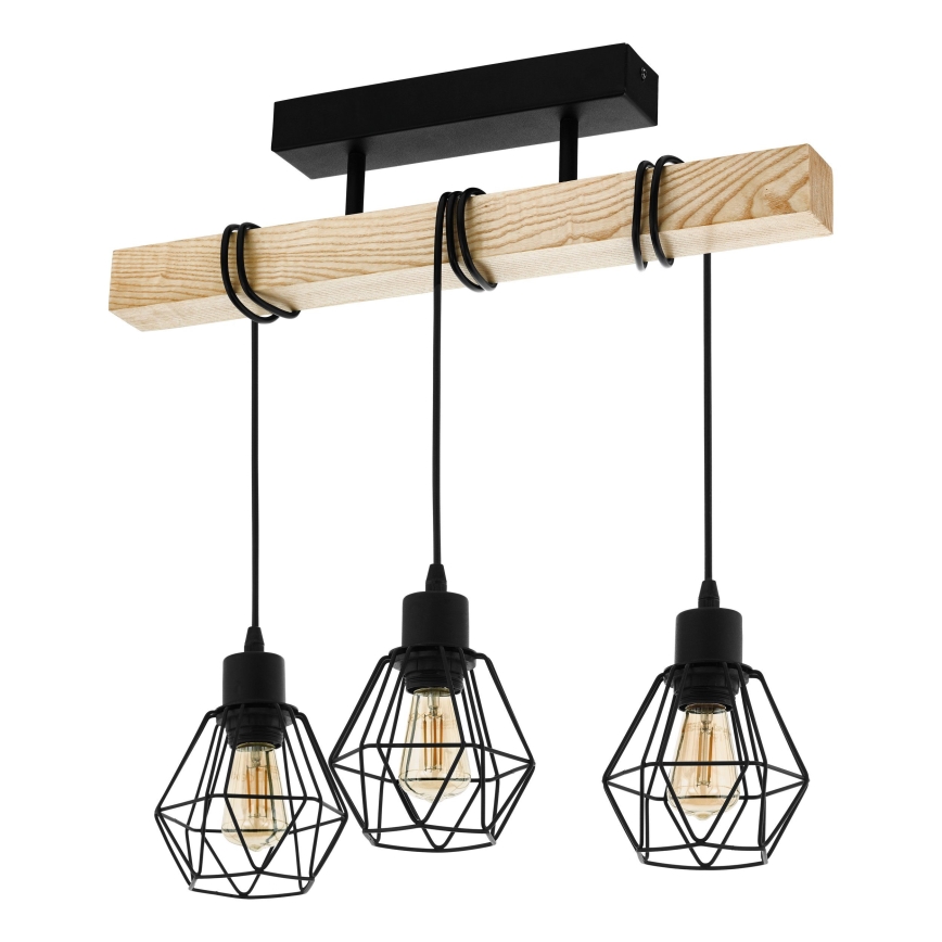 Eglo - Nadgradni lestenec TOWNSHEND 3xE27/60W/230V