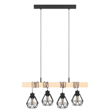 Eglo - Lestenec na vrvici TOWNSHEND 4xE27/60W/230V - FSC certifikat