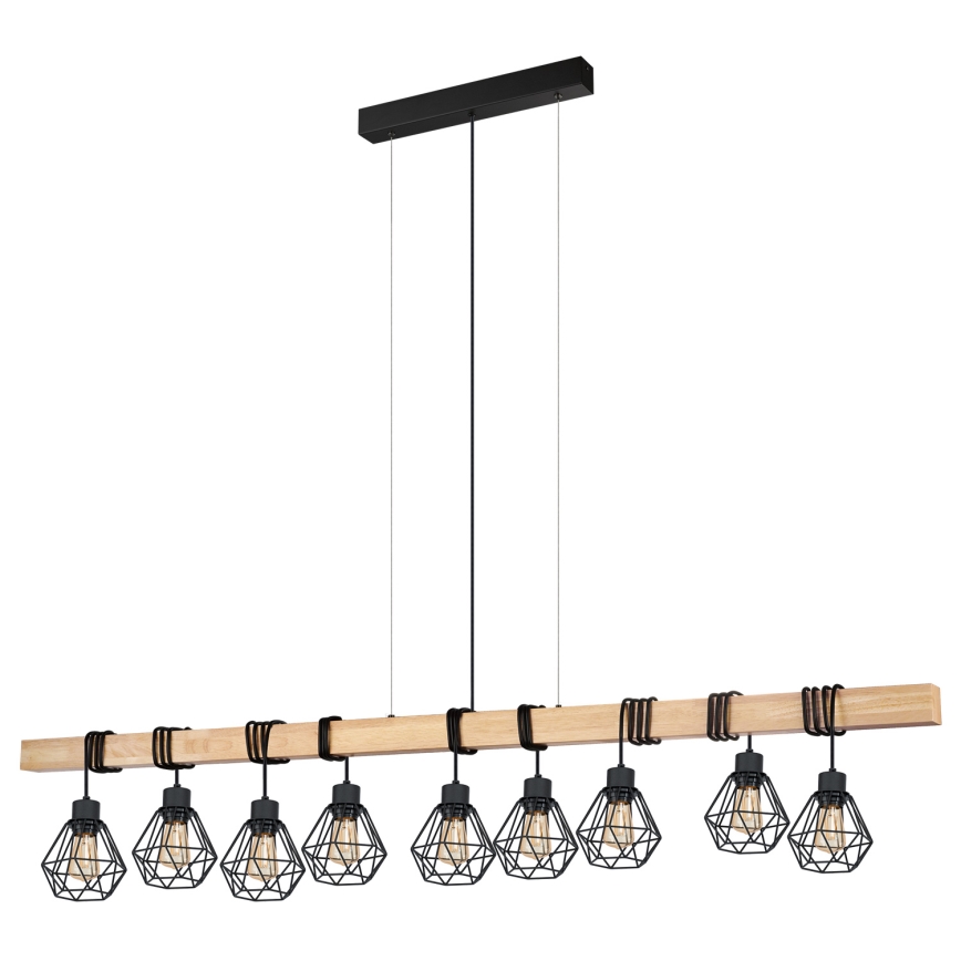 Eglo - Lestenec na vrvici TOWNSHEND 9xE27/60W/230V - FSC certifikat