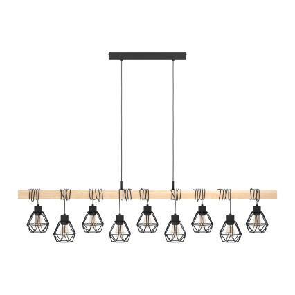 Eglo - Lestenec na vrvici TOWNSHEND 9xE27/60W/230V - FSC certifikat