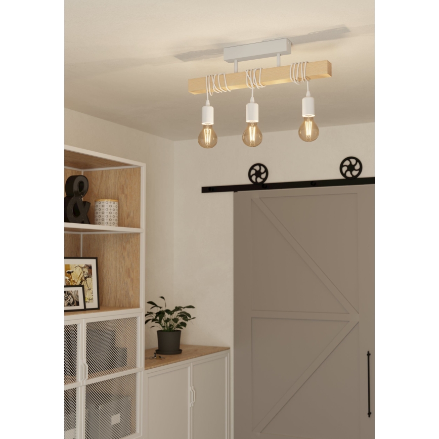 Eglo - Nadgradni lestenec TOWNSHEND 3xE27/60W/230V