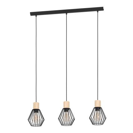 Eglo - Lestenec na vrvici 3xE27/60W/230V