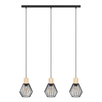 Eglo - Lestenec na vrvici 3xE27/60W/230V