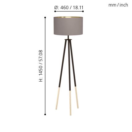 Eglo - Talna svetilka 1xE27/60W/230V - FSC certifikat