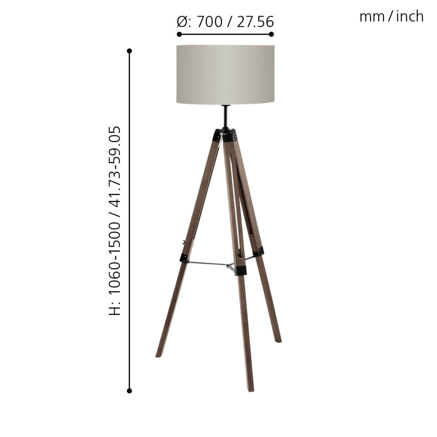 Eglo - Talna svetilka 1xE27/60W/230V - FSC certifikat