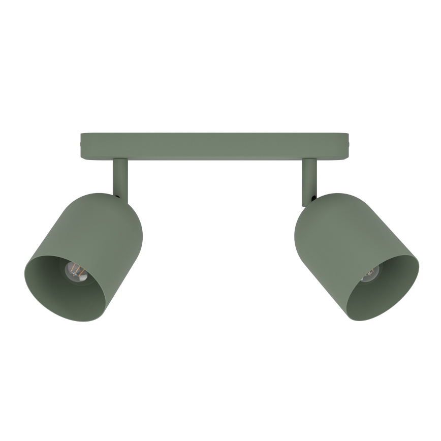 Eglo - Usmerjeno stropno svetilo 2xE14/40W/230V zeleno