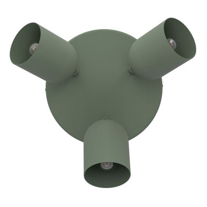 Eglo - Točkovno svetilo 3xE14/40W/230V, premer 25 cm, zeleno