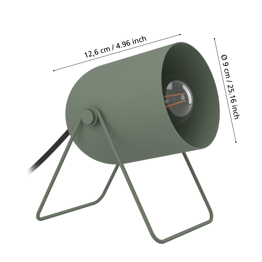 Eglo - Namizna svetilka 1xE14/8W/230V zelena