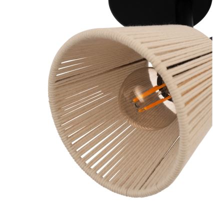 Eglo - Stenska točkovna svetilka 1xE14/40W/230V bež/črna