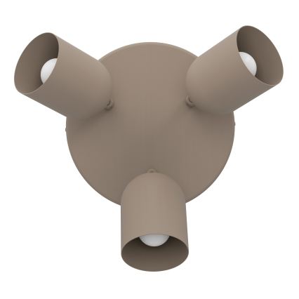 Eglo - Točkovna svetilka 3xE14/40W/230V, premer 25 cm, bež