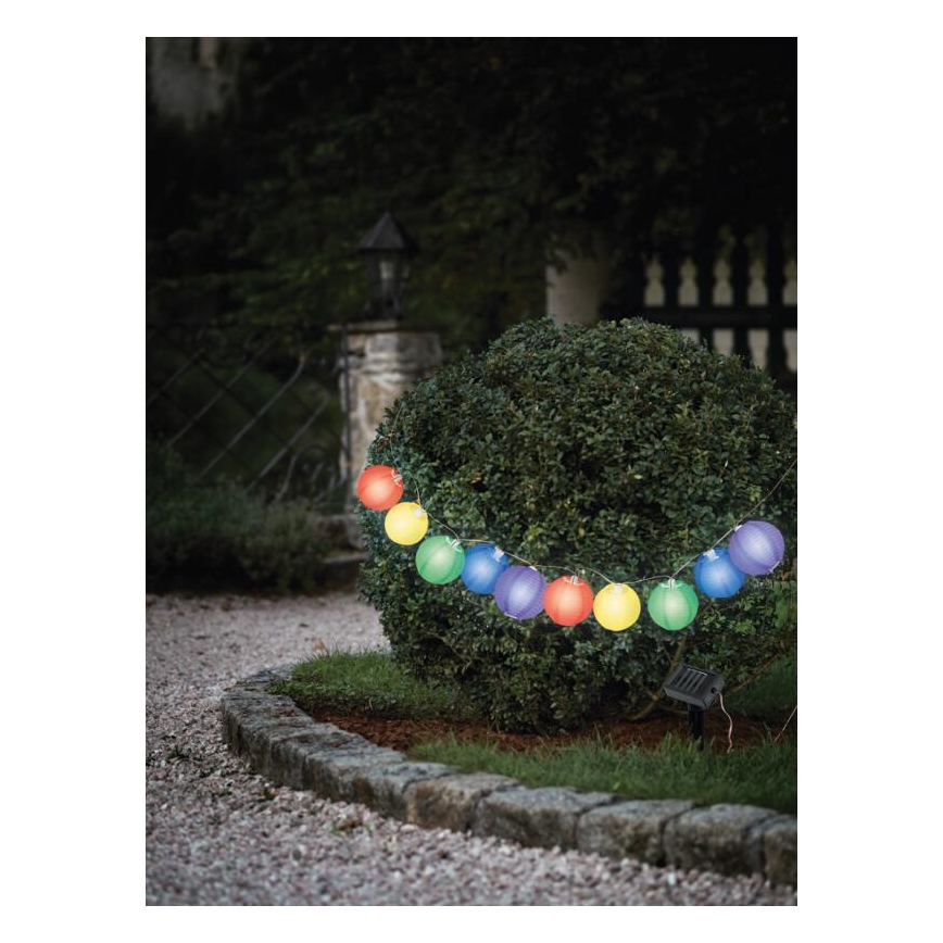 EGLO 47339 - Solarna vrtna svetilka balončki 10xLED/0,075W IP44