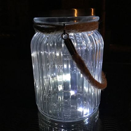 Eglo 48567 - Solarna svetilka SOLAR LED/1xAA 300 mAh prozorna IP44