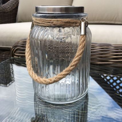 Eglo 48567 - Solarna svetilka SOLAR LED/1xAA 300 mAh prozorna IP44