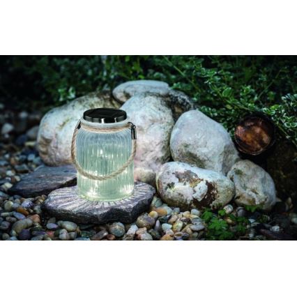 Eglo 48567 - Solarna svetilka SOLAR LED/1xAA 300 mAh prozorna IP44