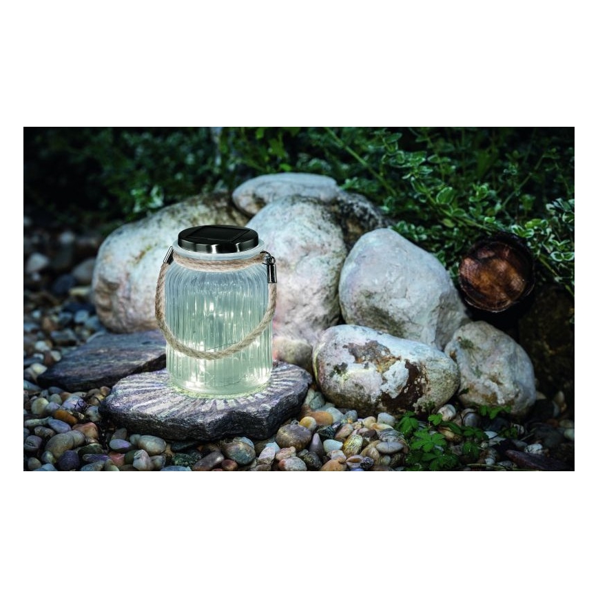 Eglo 48567 - Solarna svetilka SOLAR LED/1xAA 300 mAh prozorna IP44