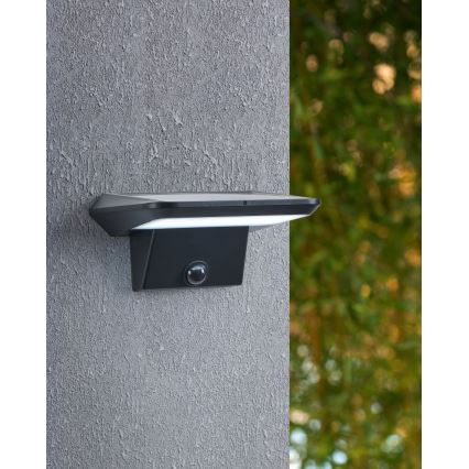 Eglo - LED Solarna stenska svetilka s senzorjem LED/20W/3,7V 2000 mAh IP44