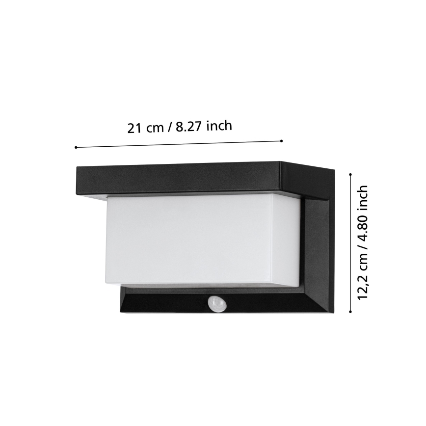 Eglo - LED Solarna stenska svetilka s senzorjem LED/3,84W/3,7V 2000 mAh IP44
