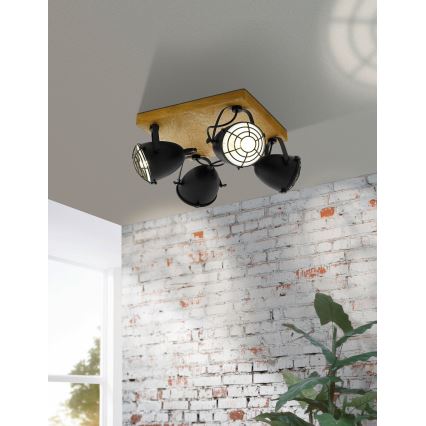 Eglo 49079 - Točkovno svetilo GATEBECK 4xE14/40W/230V