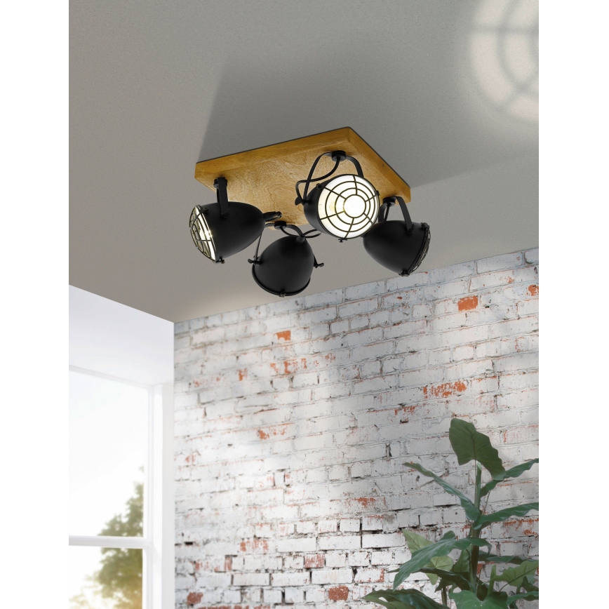 Eglo 49079 - Točkovno svetilo GATEBECK 4xE14/40W/230V