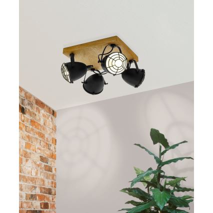 Eglo 49079 - Točkovno svetilo GATEBECK 4xE14/40W/230V