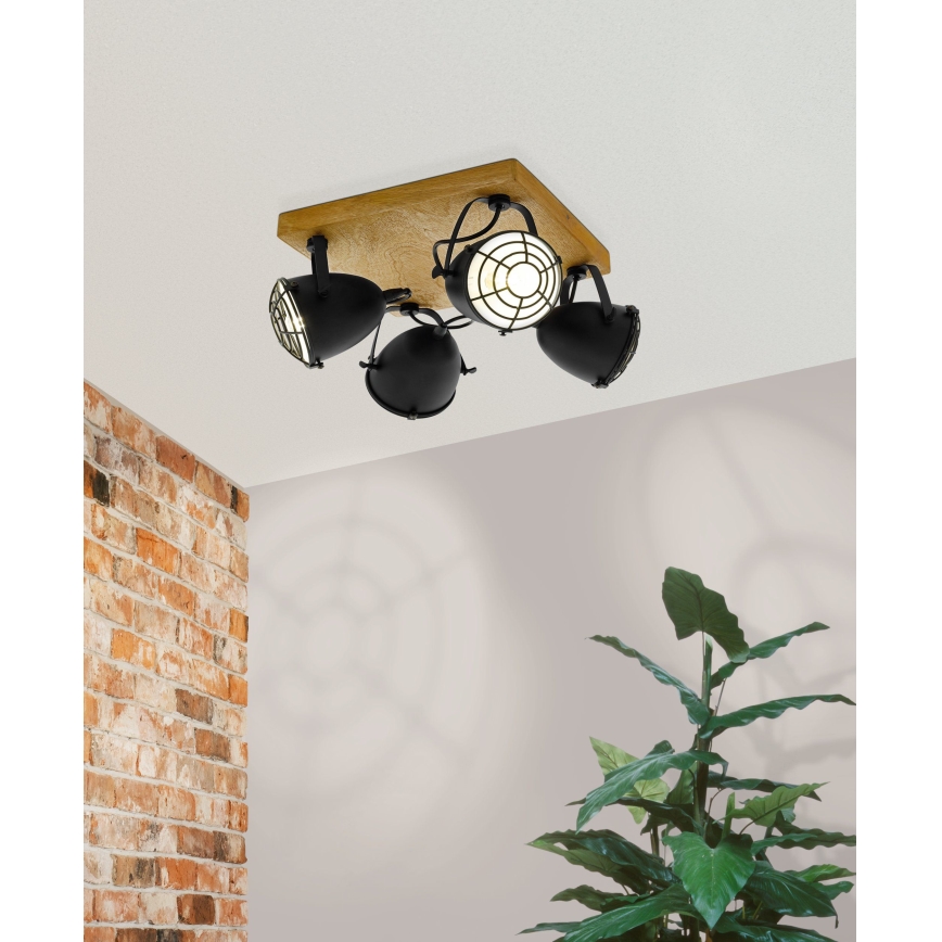 Eglo 49079 - Točkovno svetilo GATEBECK 4xE14/40W/230V