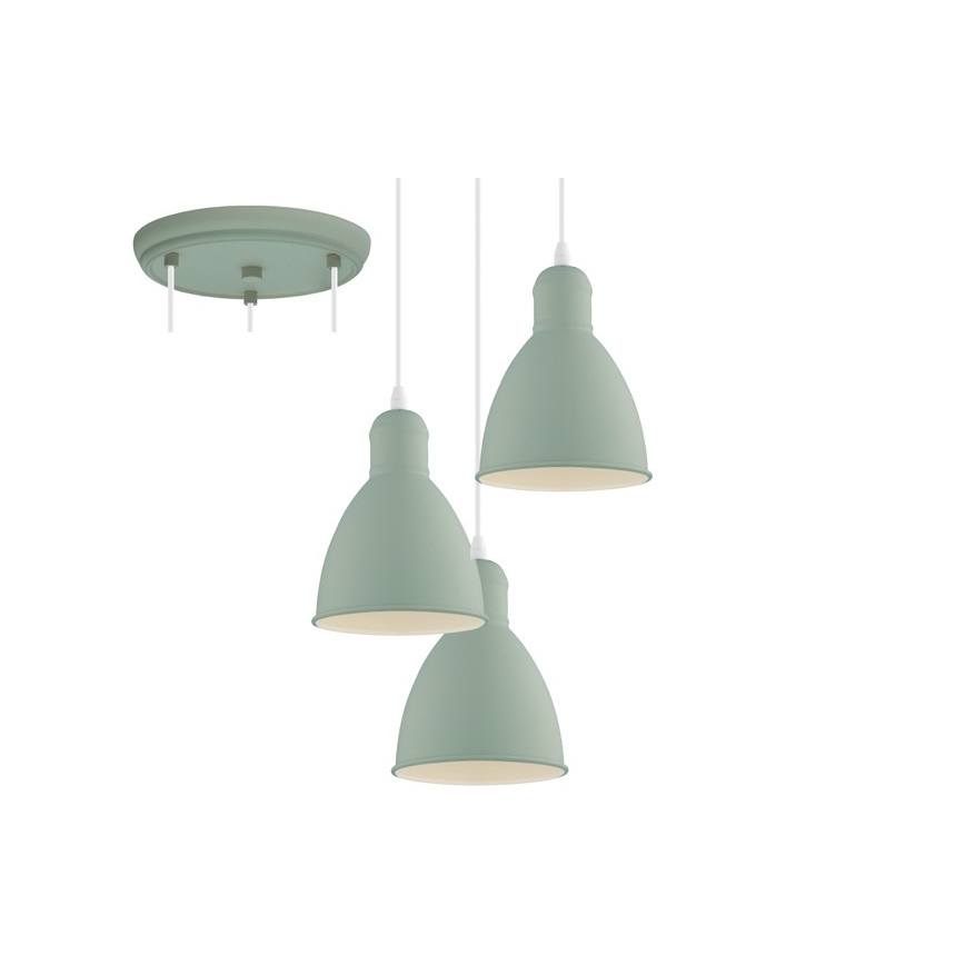 EGLO 49095 - Lestenec na vrvici PRIDDY-P 3xE27/60W/230V