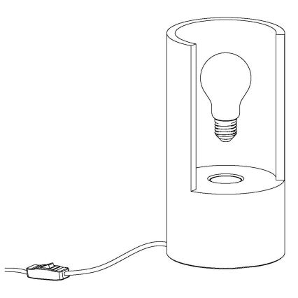 Eglo 49111 - Namizna svetilka LYNTON 1xE27/60W/230V