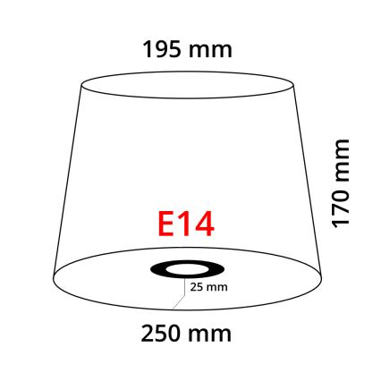 Eglo 49412 - Senčnik VINTAGE bel nabran E14 pr.25 cm