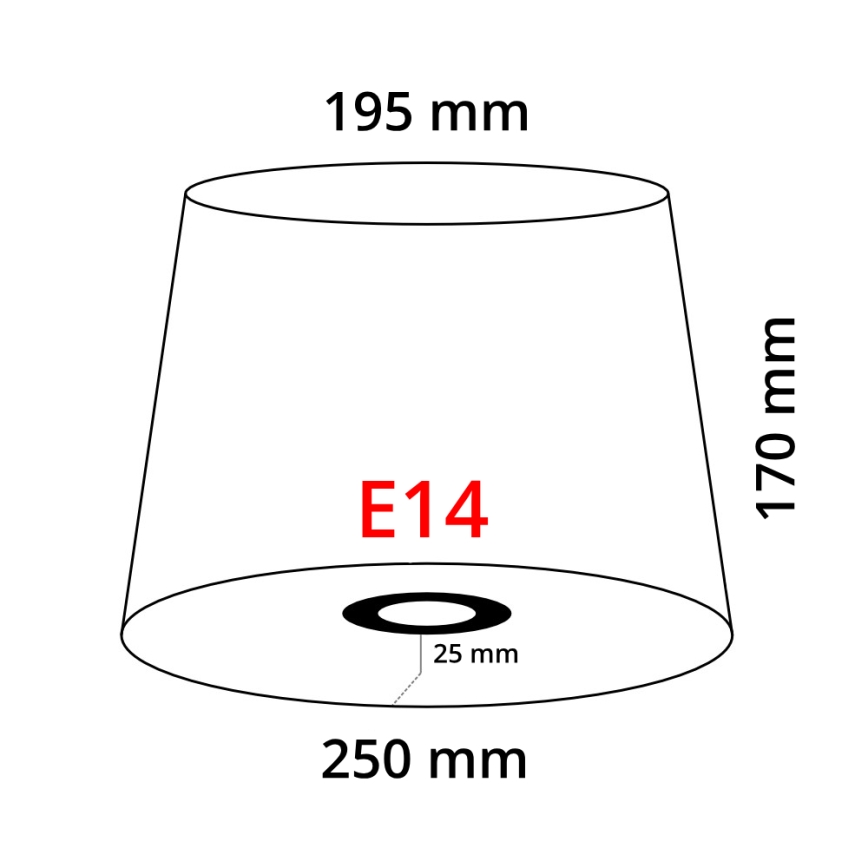 Eglo 49412 - Senčnik VINTAGE bel zložen E14 pr.24,5 cm