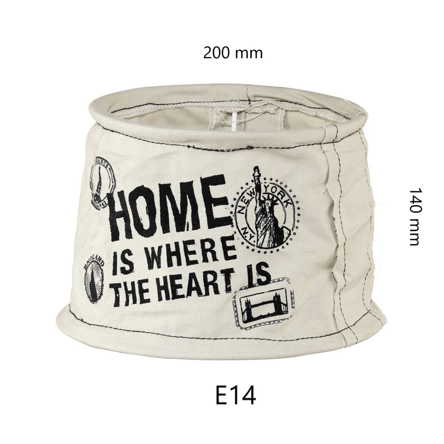 Eglo 49442 - Abažur VINTAGE pytel home E14 Ø 20 cm