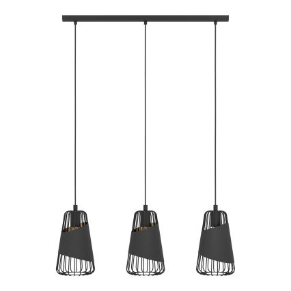 Eglo - Lestenec na vrvici 3xE27/60W/230V