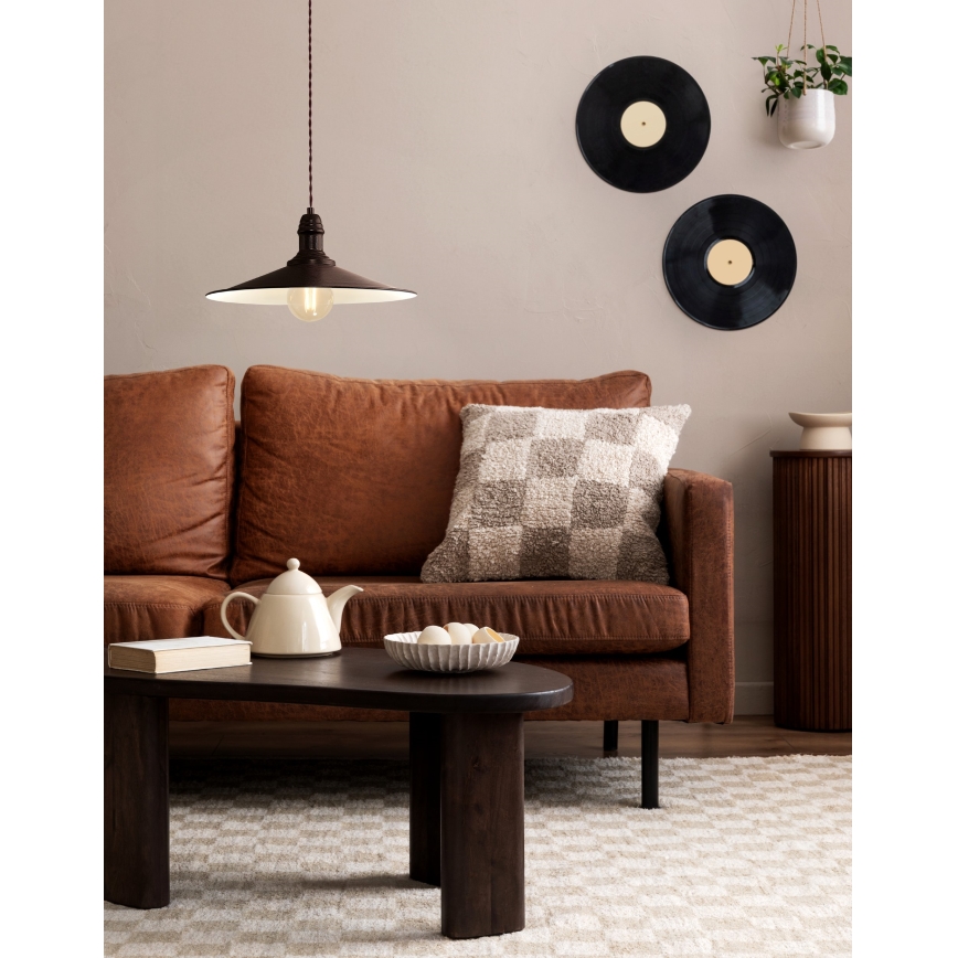 Eglo 49456 - Viseča svetilka na jekleni vrvici STOCKBURY 1xE27/60W/230V, premer 36 cm