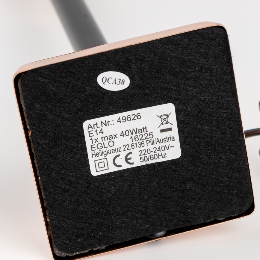 Eglo 49626 - Noga svetilke TRUNGLE 1xE14/40W/230V