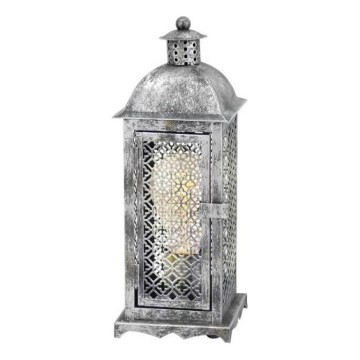 Eglo 54617 - LED Namizna svetilka 1xE27/4W/230V 3000K srebrna