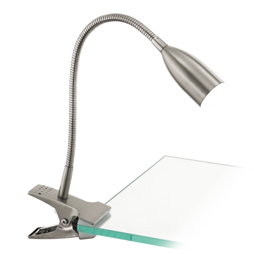 Eglo 54647 - LED Namizna svetilka z zaponko LED/4,5W/230V 3000K mat krom