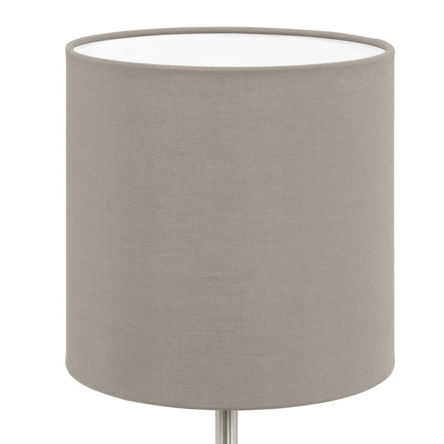 Eglo 54745 - Namizna svetilka ANADIA 1xE14/40W/230V taupe/mat krom