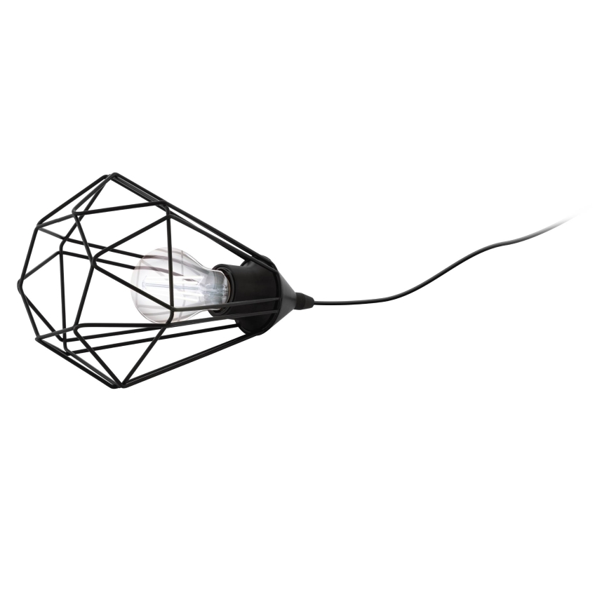 Eglo 54889 - LED Namizna svetilka v vtičnico 1xE27/4W/230V 3000K črna
