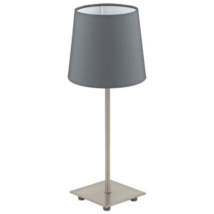 Eglo 54906 - LED Namizna svetilka 1xE14/6W/230V siva/mat krom