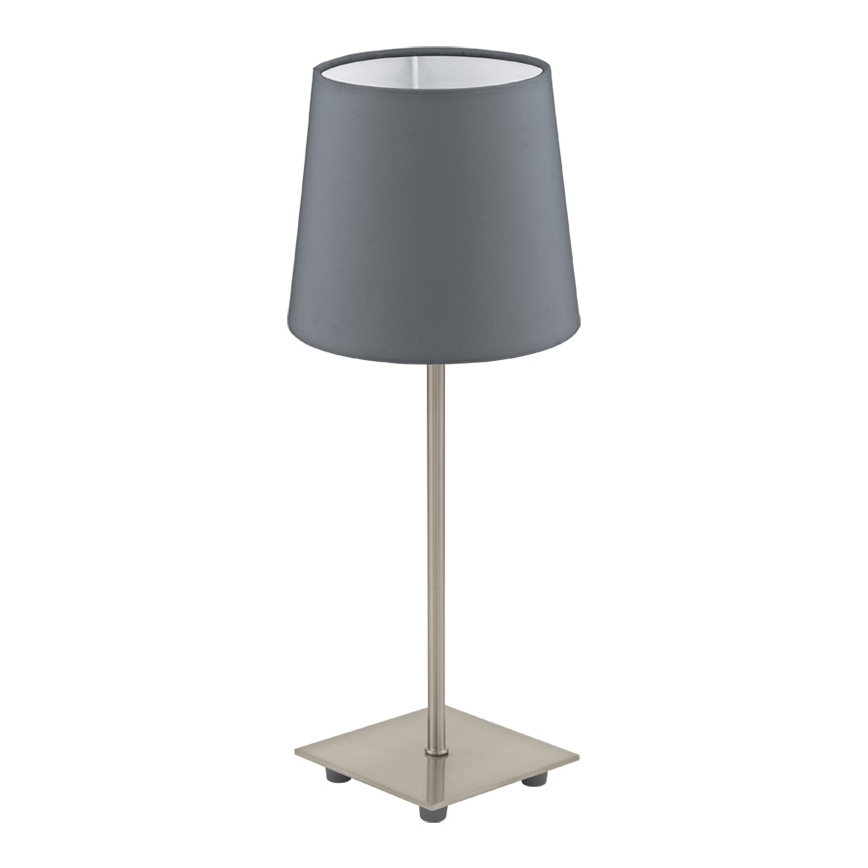Eglo 54906 - LED Namizna svetilka 1xE14/6W/230V siva/mat krom