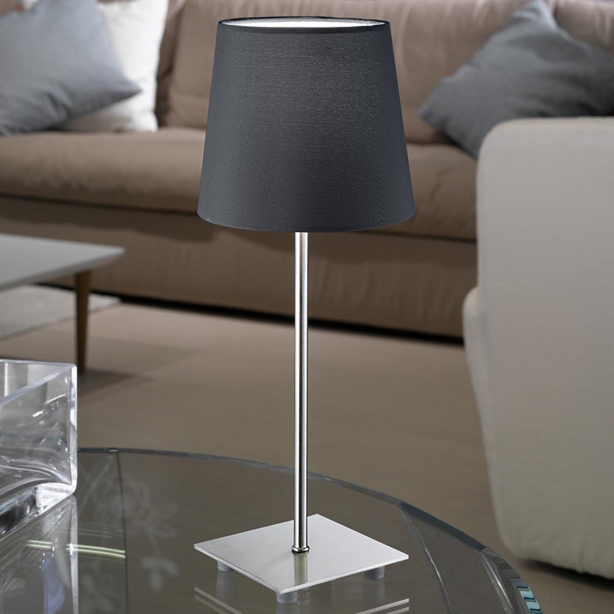 Eglo 54906 - LED Namizna svetilka 1xE14/6W/230V siva/mat krom