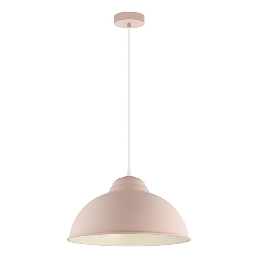 Eglo 54964 - Lestenec na vrvici TRURO-P 1xE27/60W/230V roza