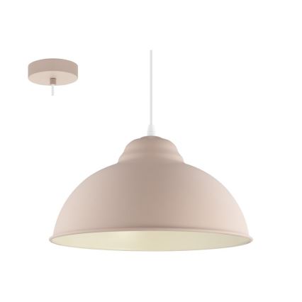 Eglo 54964 - Lestenec na vrvici TRURO-P 1xE27/60W/230V roza