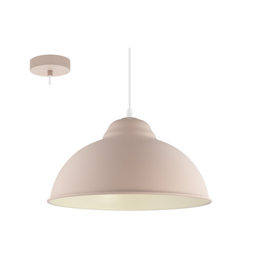Eglo 54964 - Lestenec na vrvici TRURO-P 1xE27/60W/230V roza