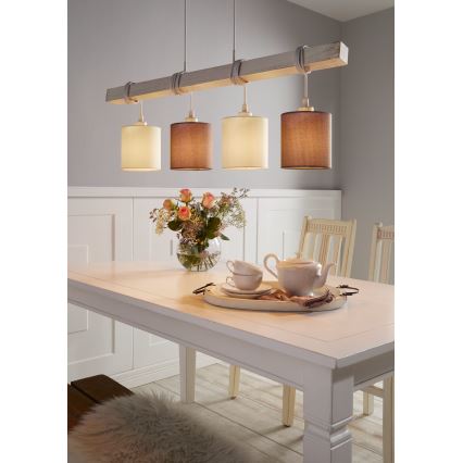 Eglo 55206 - LED lestenec na kablu TOWNSHEND 4xE27/60W/230V