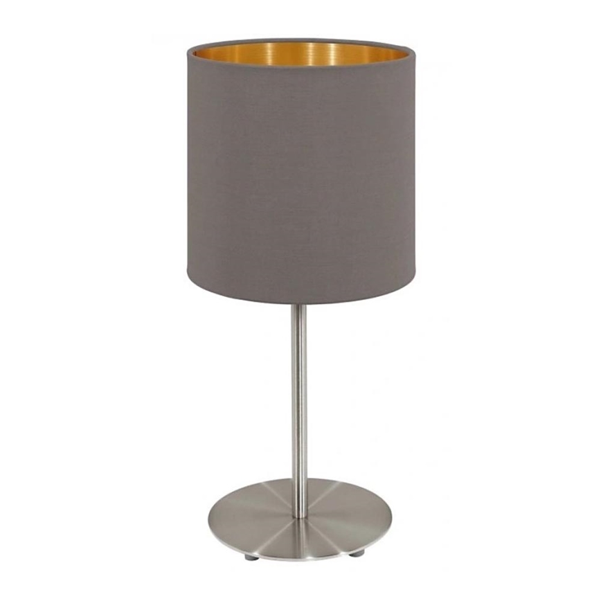 Eglo 55214 - Namizna svetilka PASTERI 1xE14/40W/230V rjava/baker