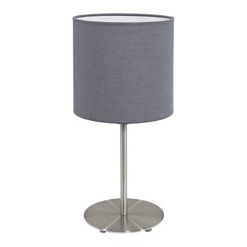Eglo 55215 - Namizna svetilka PASTERI 1xE14/40W/230V siva