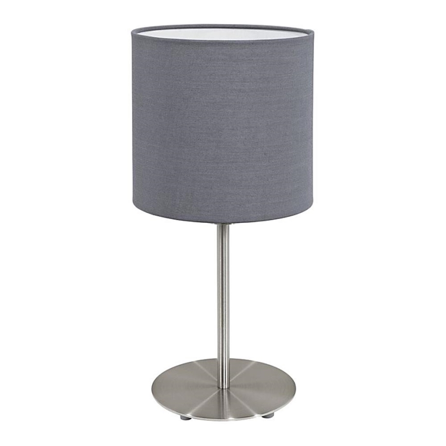 Eglo 55215 - Namizna svetilka PASTERI 1xE14/40W/230V siva