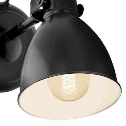 Eglo 55261 - Stenska svetilka PRIDDY 1xE27/40W/230V črna